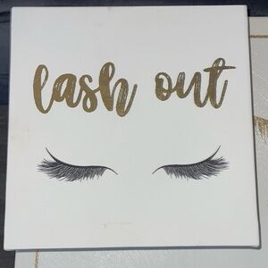 Gold and Black Lash Out Wall Art